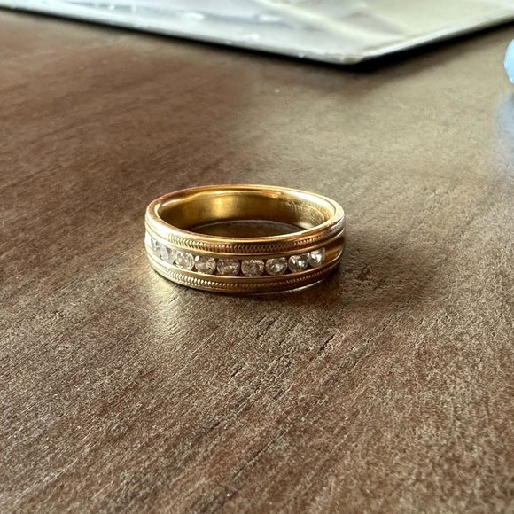 .50Ct Natural Earth Diamonds 14k Gold Ring/Wedding Band